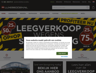 luxebedden.nl screenshot