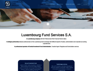 luxembourgfundservices.lu screenshot