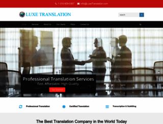 luxetranslation.com screenshot