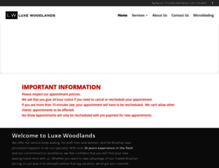 luxewoodlands.com screenshot