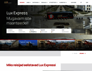 luxexpress.eu screenshot
