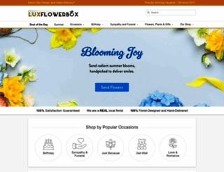 luxflowerbox.com screenshot