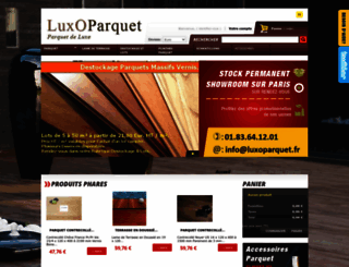 luxoparquet.fr screenshot