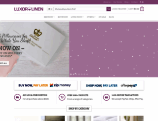 luxorlinen.com.au screenshot