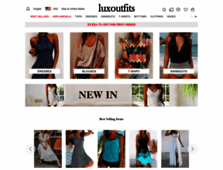 luxoutfits.com screenshot
