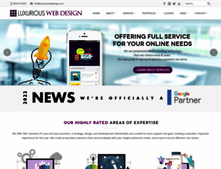 luxuriouswebdesign.com screenshot