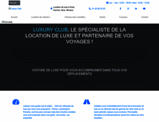 luxury-club.fr screenshot