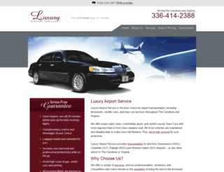 luxuryairportservice.com screenshot