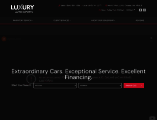 luxuryautoimports.ca screenshot