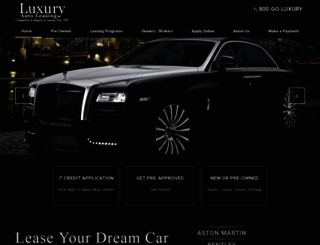 luxuryautoleasing.com screenshot