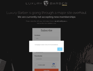 luxurybarber.com screenshot