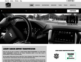 luxurycancunairporttransportation.com screenshot