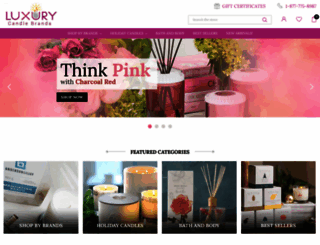 luxurycandlebrands.com screenshot