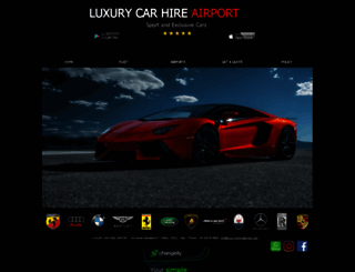 luxurycarhireairport.com screenshot