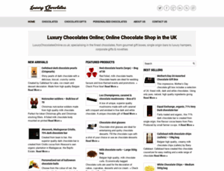 luxurychocolatesonline.co.uk screenshot