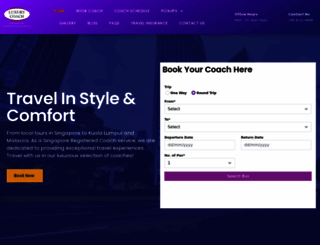 luxurycoach.com.sg screenshot