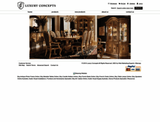 luxuryconcepts.com.au screenshot