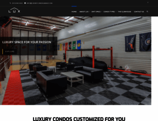 luxurycondogarage.com screenshot