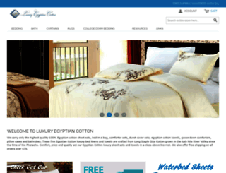 luxuryegyptiancotton.com screenshot