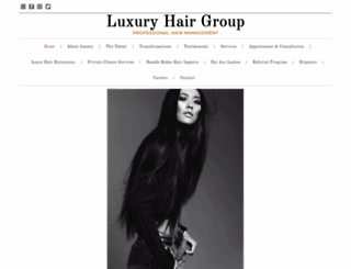 luxuryhairgroup.com screenshot