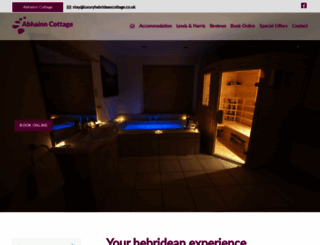 luxuryhebrideancottage.co.uk screenshot