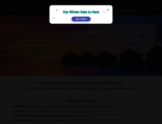 luxuryholidaysdirect.com screenshot