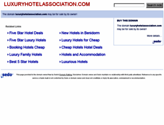 luxuryhotelassociation.com screenshot