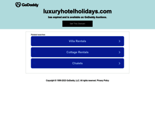 luxuryhotelholidays.com screenshot