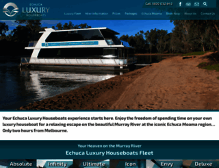 luxuryhouseboats.com.au screenshot