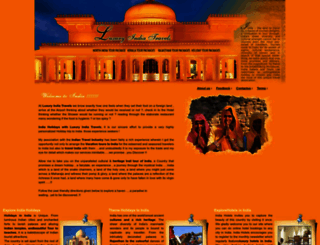 luxuryindiatravels.com screenshot