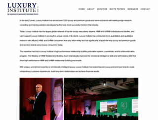 luxuryinstitute.com screenshot
