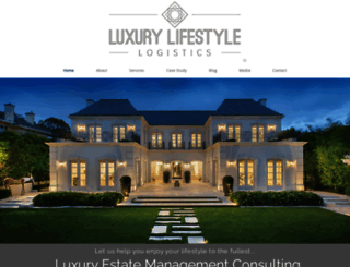 luxurylifestylelogistics.com screenshot
