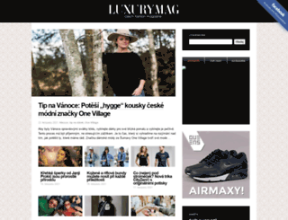 luxurymag.cz screenshot