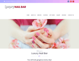 luxurynailbarnashville.com screenshot