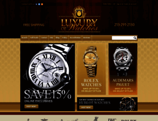 luxuryofwatches.com screenshot