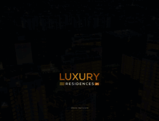 luxuryresidences.in screenshot