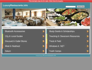 luxuryrestaurants.info screenshot