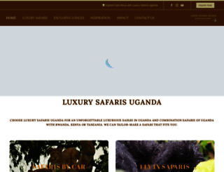 luxurysafarisuganda.com screenshot
