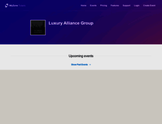 luxurysupercar.ticketzone.com screenshot