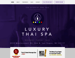 luxurythaispa.com screenshot