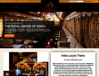 luxurytrainsindia.org screenshot