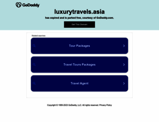 luxurytravels.asia screenshot