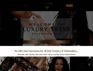 luxurytresshair.com screenshot