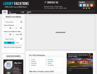 luxuryvacation-rentals.com screenshot
