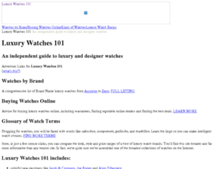luxurywatches101.com screenshot