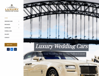 luxuryweddingcars.com.au screenshot