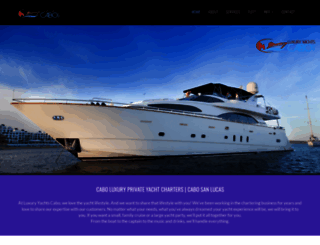 luxuryyachtscabo.com screenshot