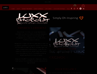 luxxchocolat.com screenshot