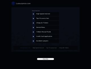 luxxurymice.com screenshot