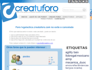 lvgalactica.creatuforo.com screenshot
